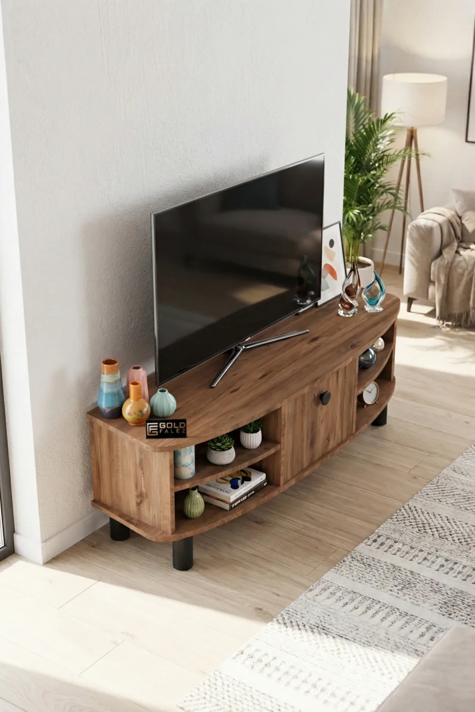 Vienna Modern Melamine-faced Chipboard TV Unit Multi-colour