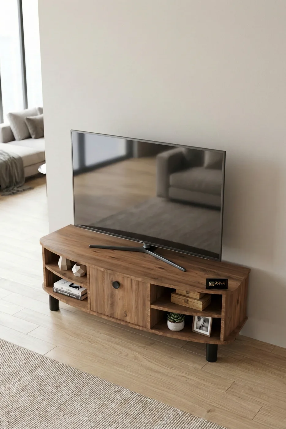 Vienna Modern Melamine-faced Chipboard TV Unit Multi-colour