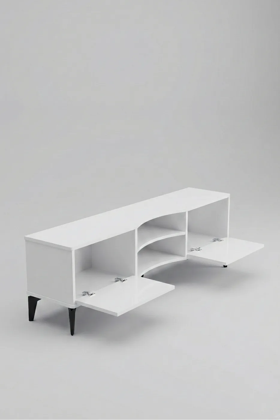 Vera Melamine-faced Chipboard TV Unit White