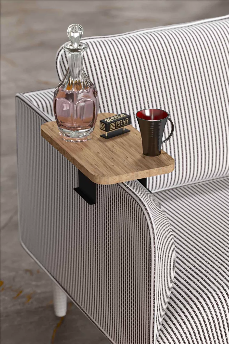 2-Piece Side Table Melamine-faced Chipboard Brown