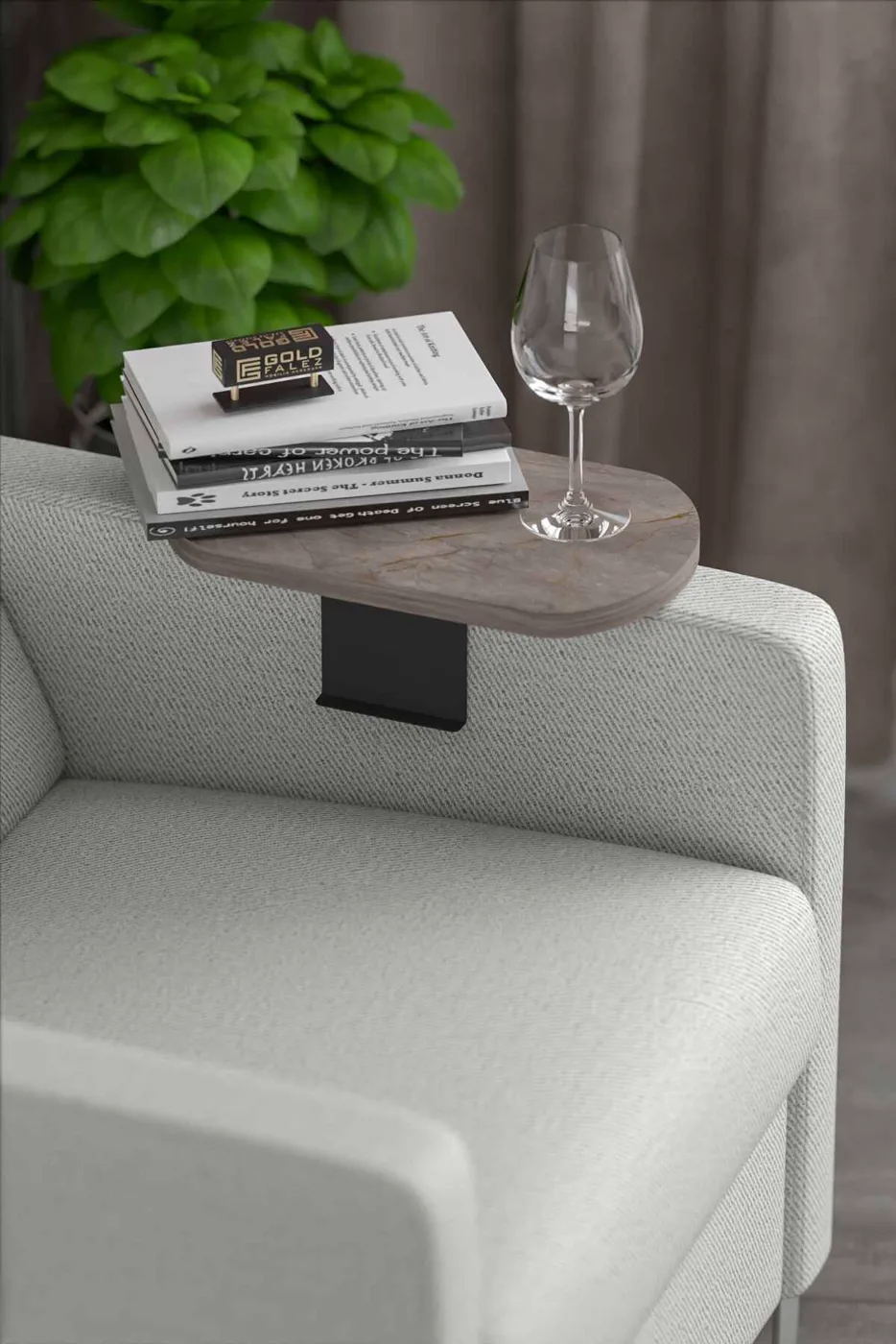 2-Piece Side Table Melamine-faced Chipboard Ecru