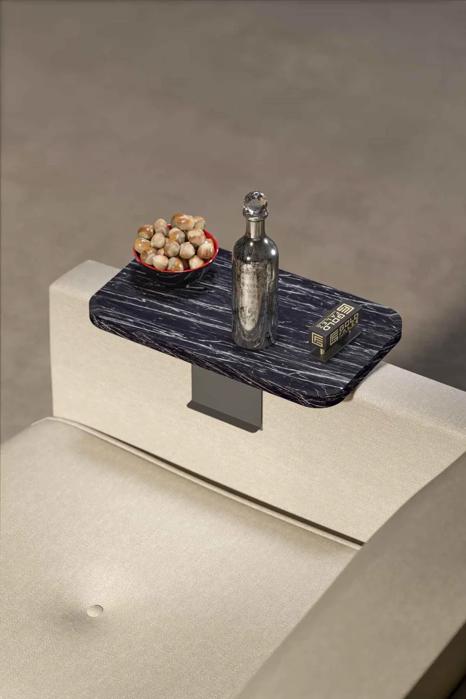 2-Piece Side Table Melamine-faced Chipboard Black