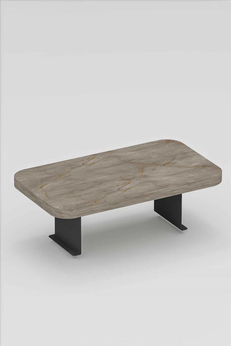 2-Piece Side Table Melamine-faced Chipboard Gordion