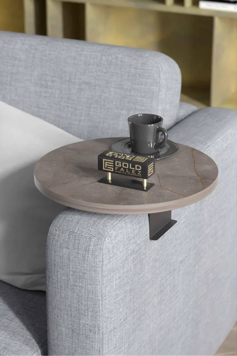 2-Piece Side Table Melamine-faced Chipboard Multi-coloured