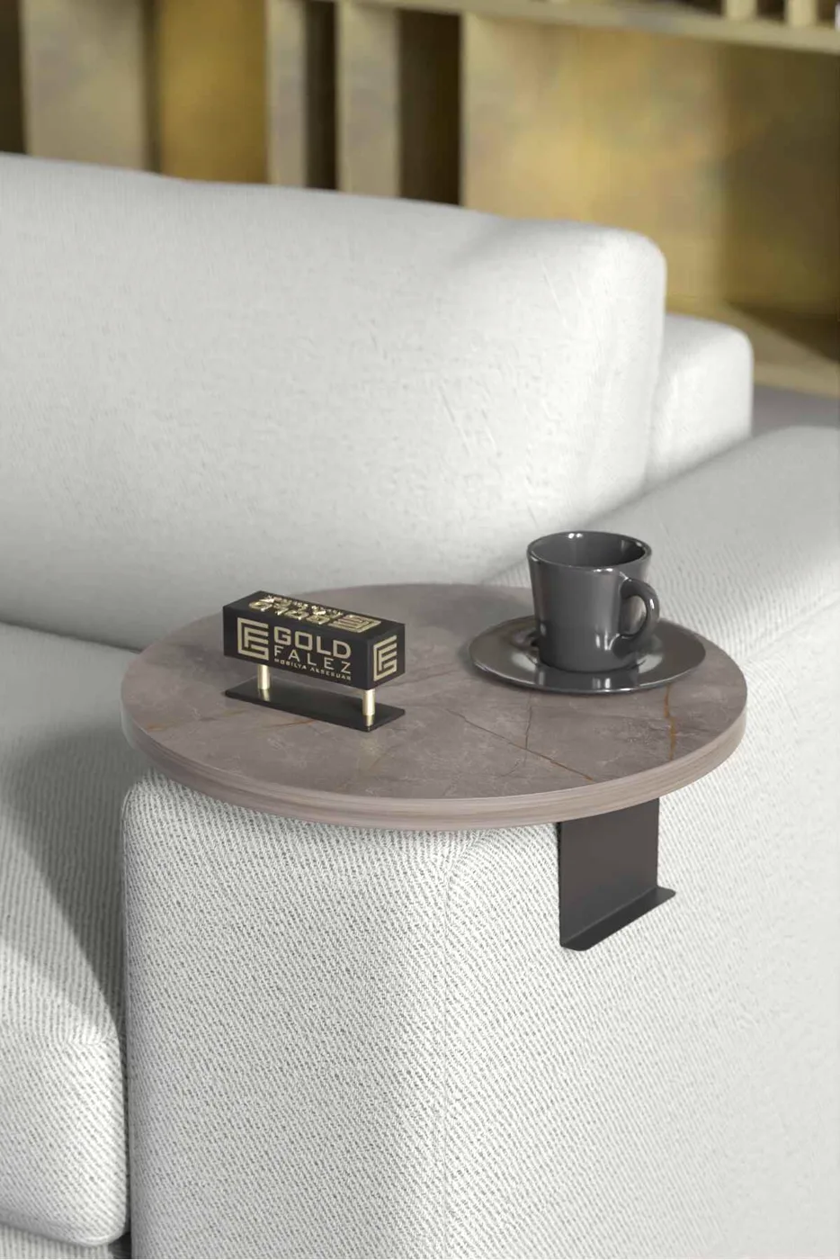 2-Piece Side Table Melamine-faced Chipboard Multi-coloured
