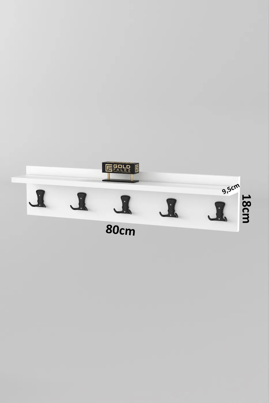 Wall Hanger Coat Rack Melamine-faced Chipboard White