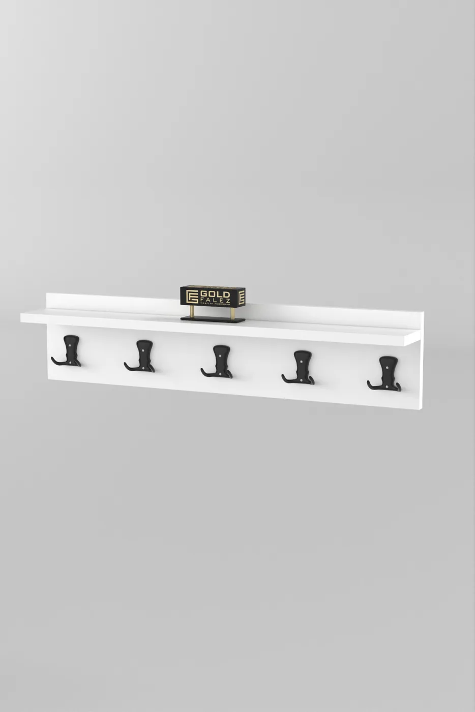 Wall Hanger Coat Rack Melamine-faced Chipboard White