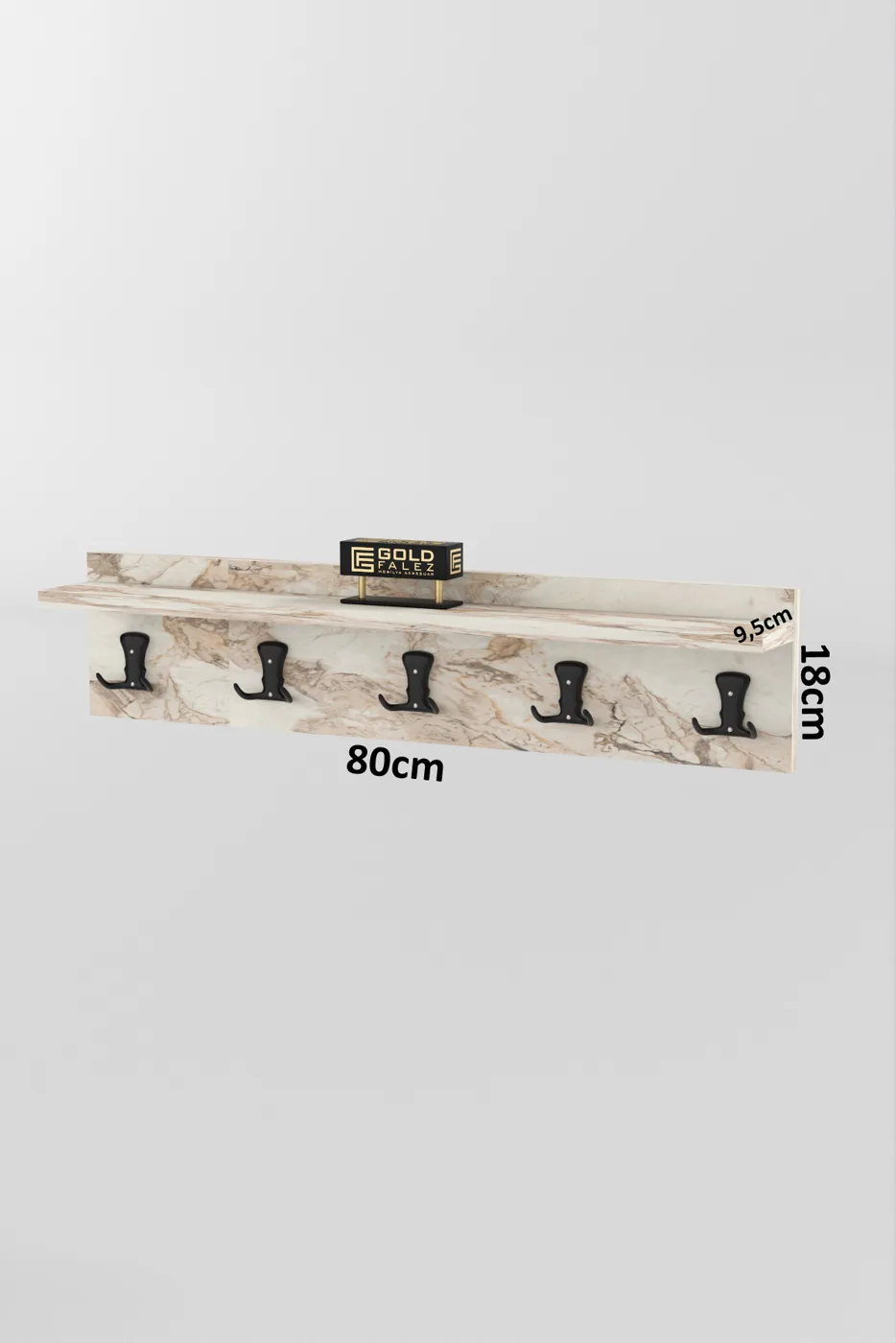 Wall Hanger Coat Rack Melamine-faced Chipboard Multi-colour