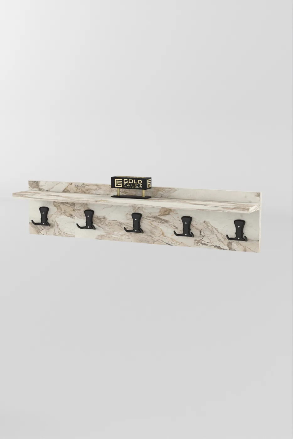 Wall Hanger Coat Rack Melamine-faced Chipboard Multi-colour