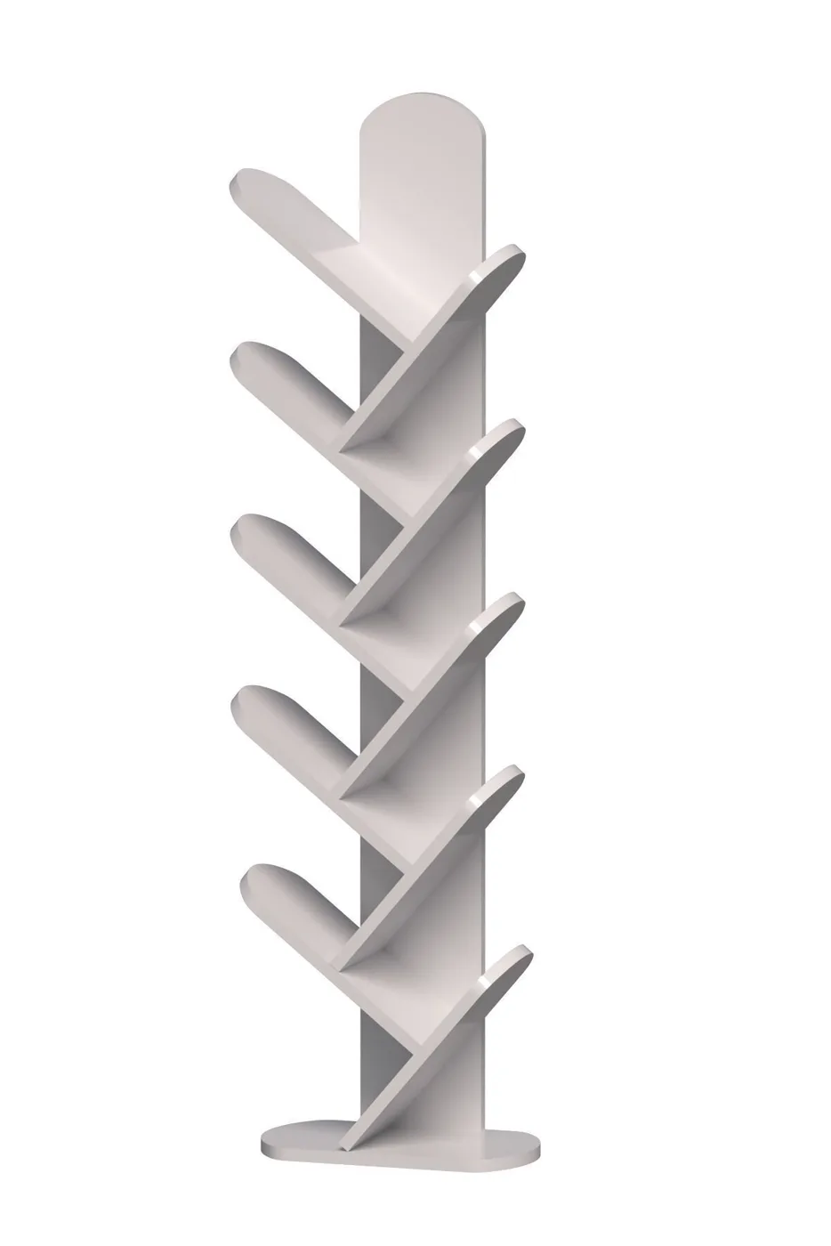 10-Tier Multi-purpose Bookcase Melamine-faced chipboard White