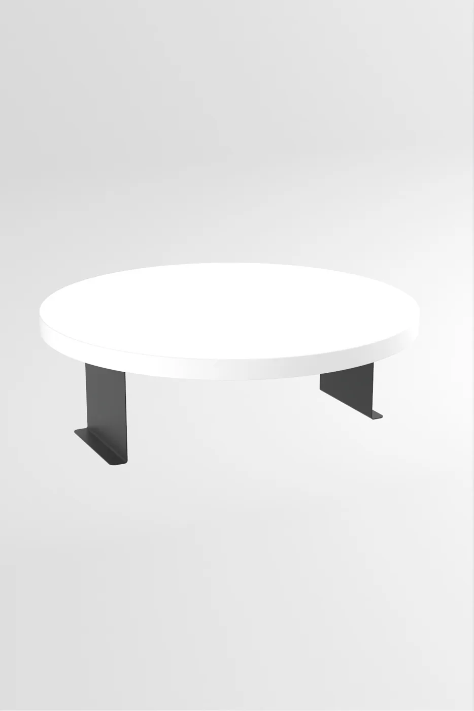 Ilkal Adjustable Metal Legged Armchair Tray Table, White