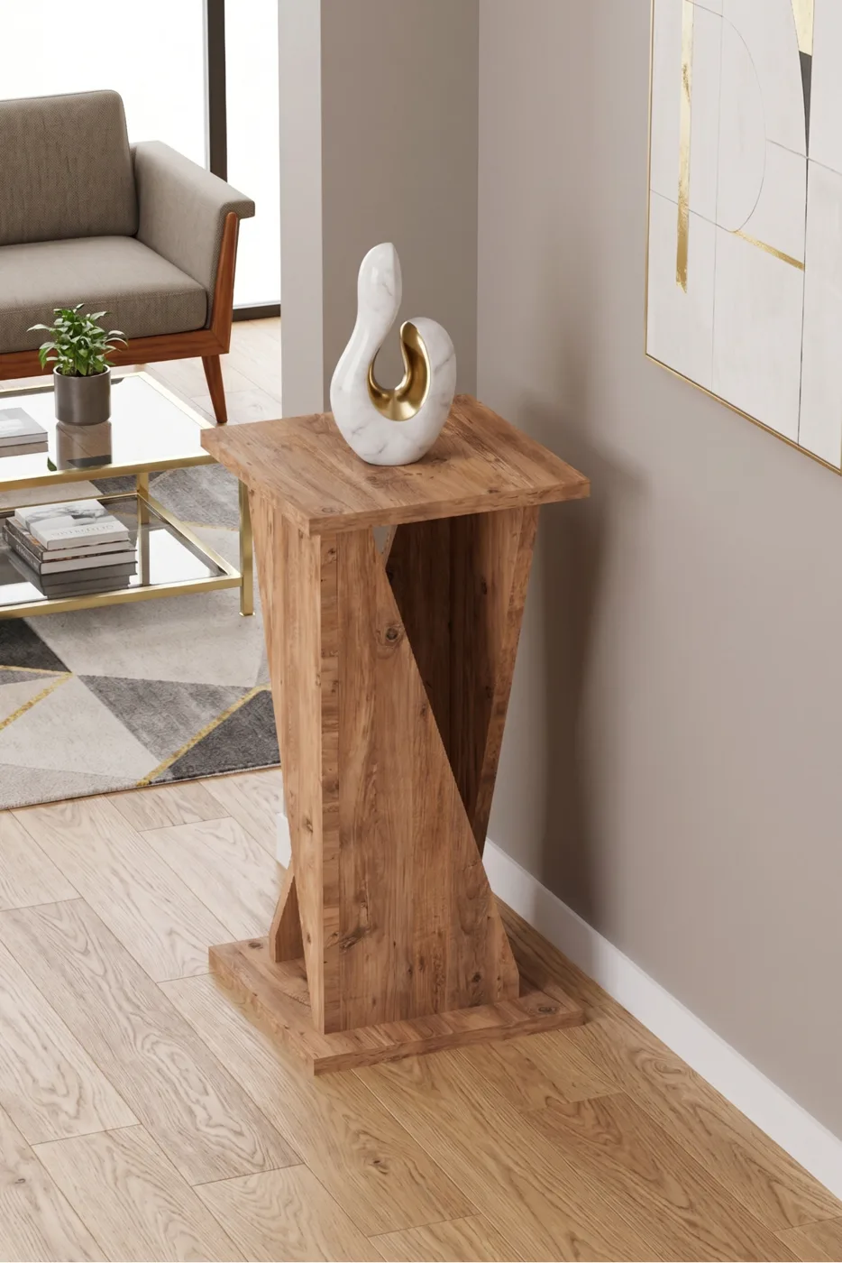 Modern Decorative Hallway Entrance Corridor Console Table 6034 Walnut
