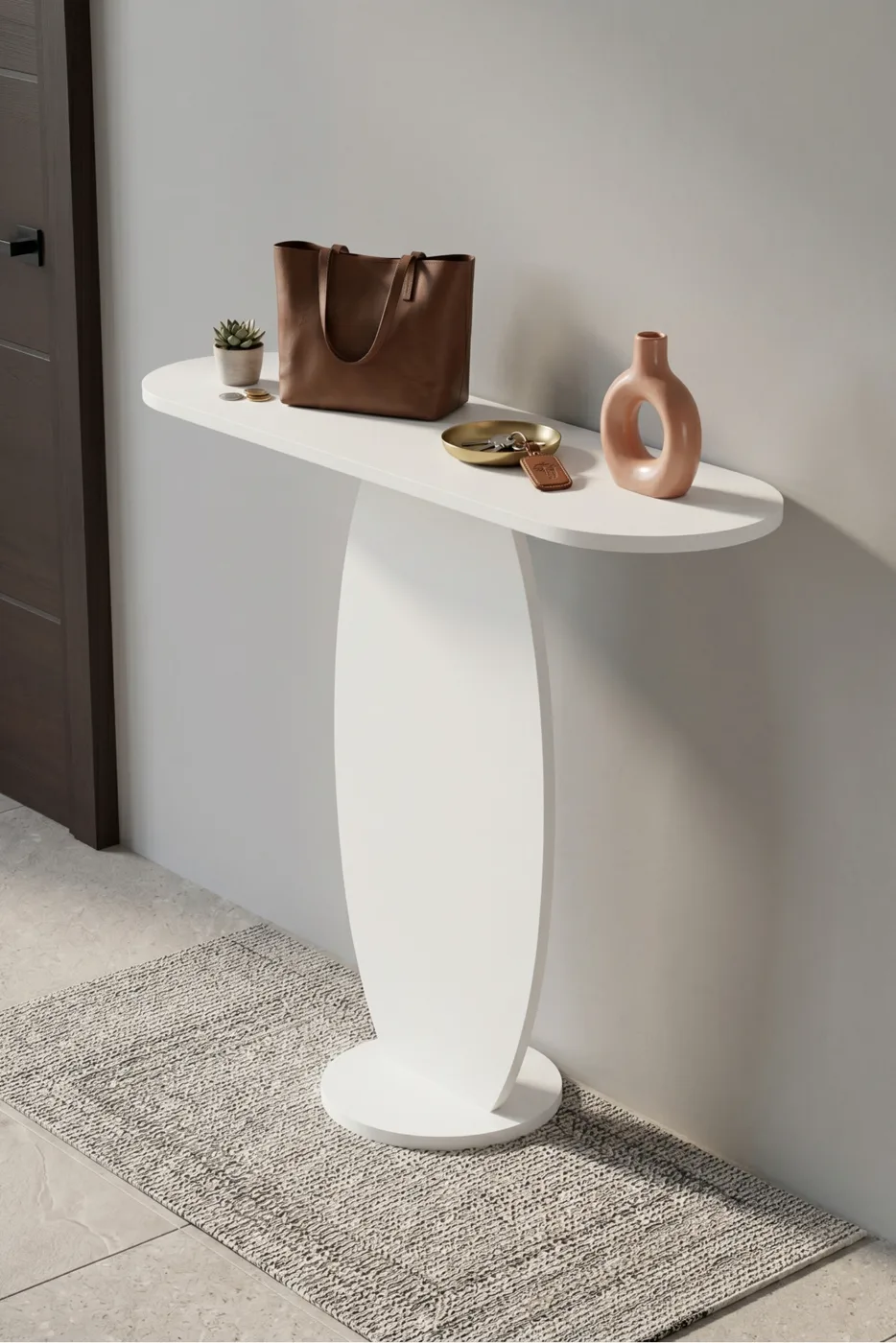 Sideboard Modern Decorative Entrance Console Hallway Corridor Living Room Console Table 7033 White
