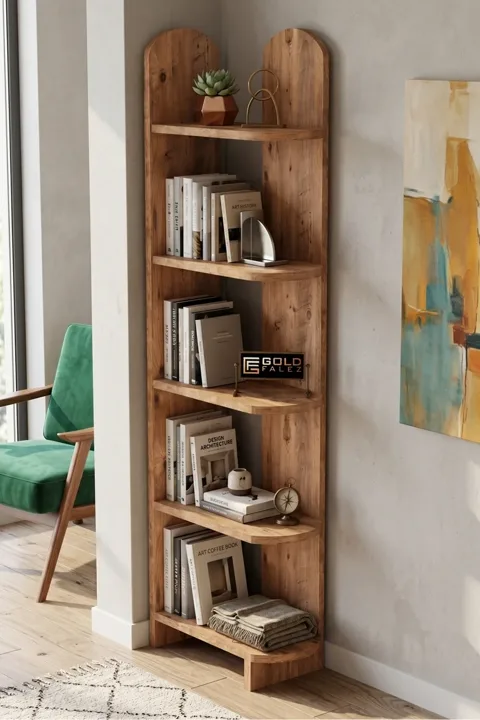 Bookcase 5-Tier Setro Multi-purpose Decorative Shelf Unit Living Room Office Study and Teenager's Room Bookcase 7077 Atlantic Pine