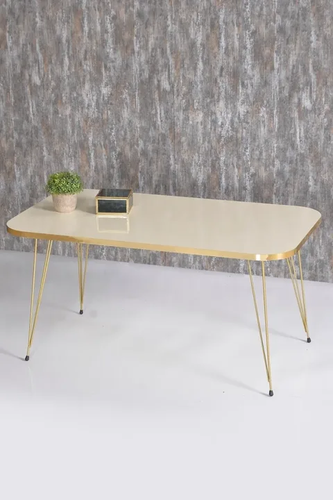 Coffee Table Kr Gold Cream Wire