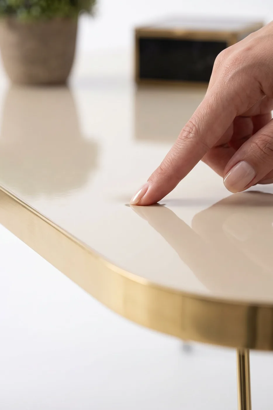 Coffee Table Kr Gold Cream Wire
