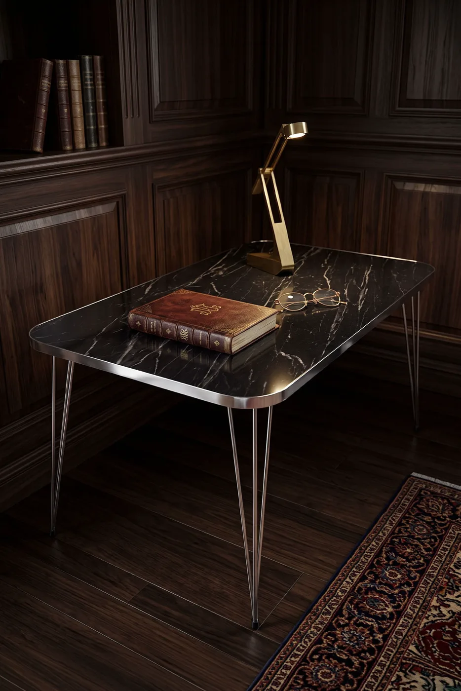 Square Silver Bendir Wire Coffee Table