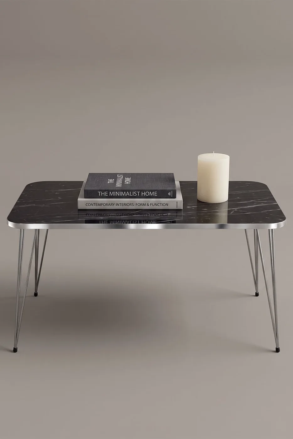 Square Silver Bendir Wire Coffee Table