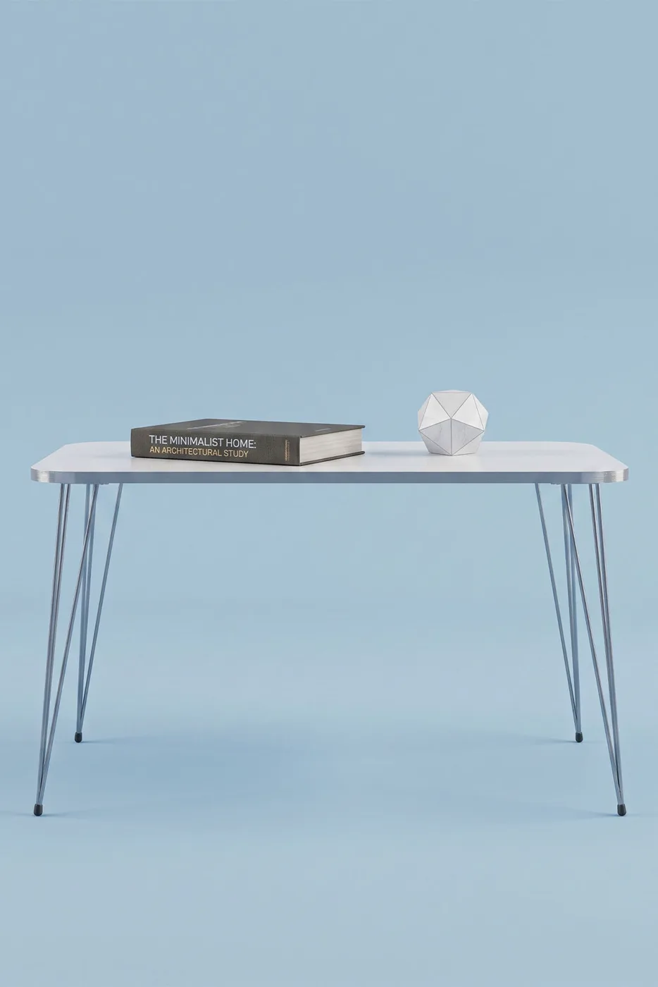 Square Silver White Wire Coffee Table