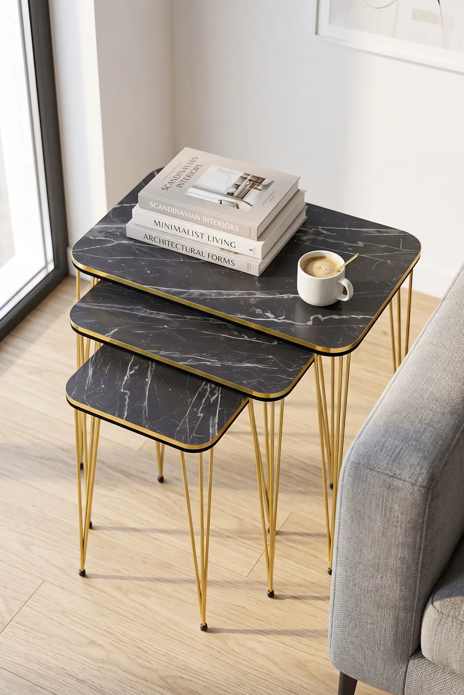 Nesting Table Kr Twin Gold Bendir Wire