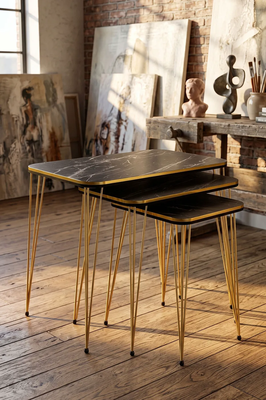 Nesting Table Kr Twin Gold Bendir Wire
