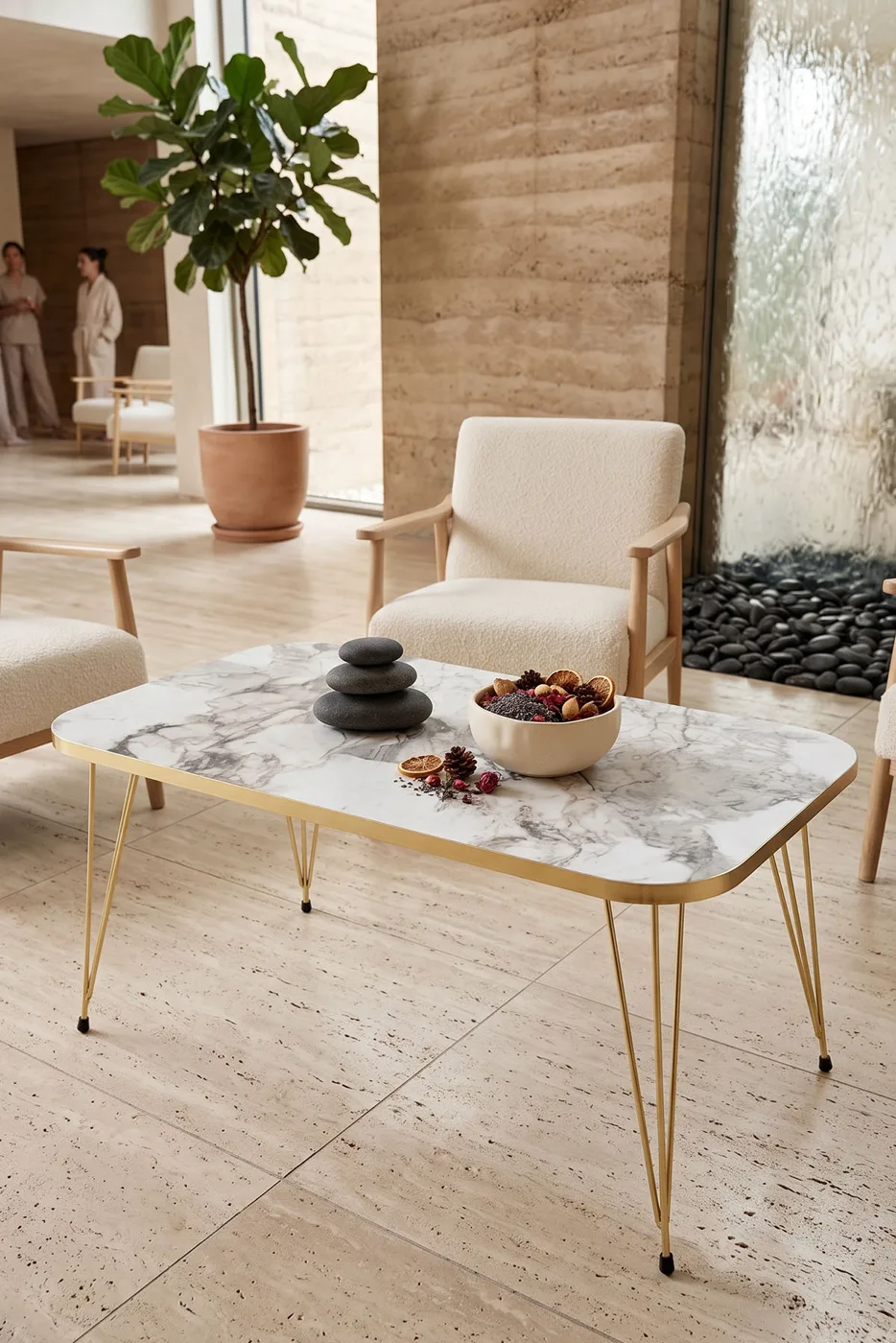 Coffee Table Kr Gold Efes Wire