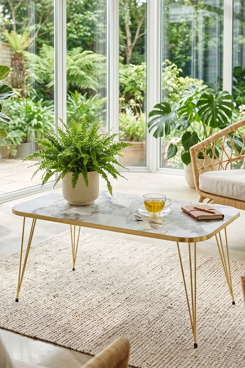 Coffee Table Kr Gold Efes Wire