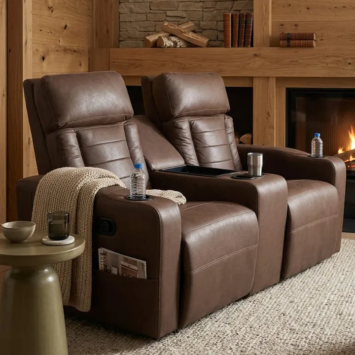 Aspendos 2-Seater Fixed Electric Recliner Armchair