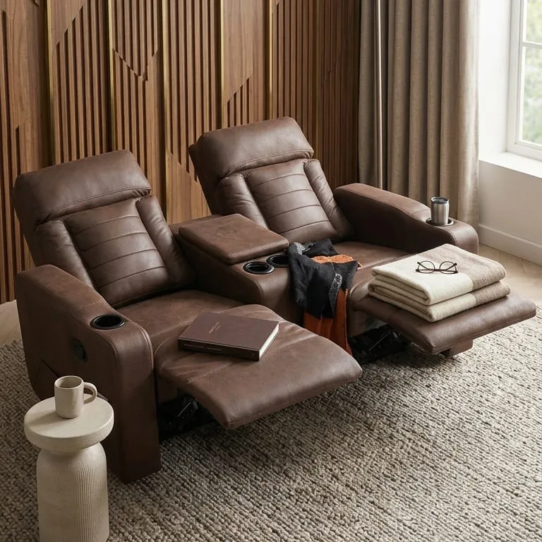Aspendos 2-Seater Fixed Electric Recliner Armchair