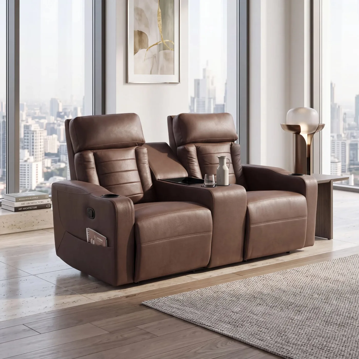 Aspendos 2-Seater Fixed Electric Recliner Armchair